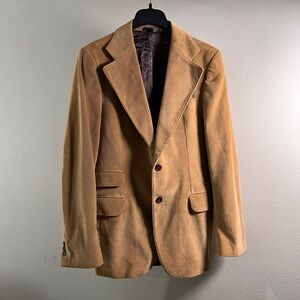 VINTAGE CORNER: Brown Corduroy Blazer and Pants Set